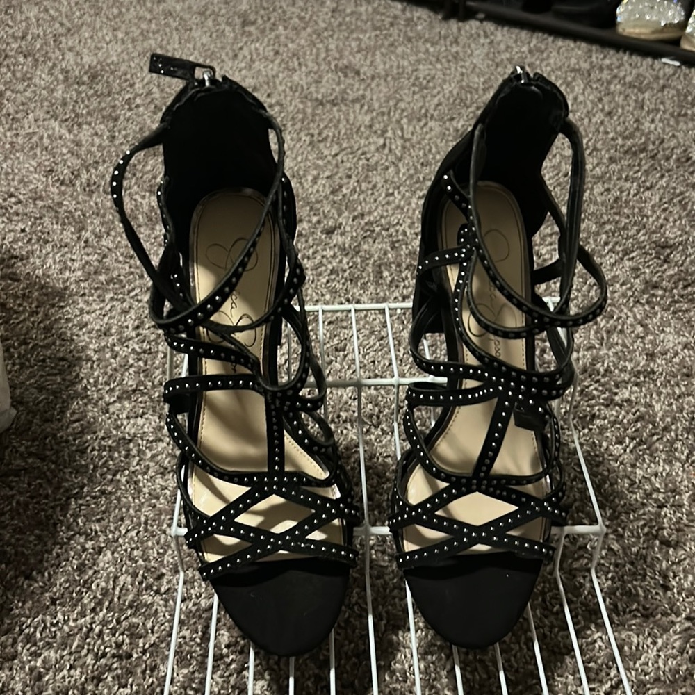 Jessica Simpson black heels